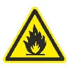 Знак W01 Пожароопасно, легковоспламеняющиеся вещества