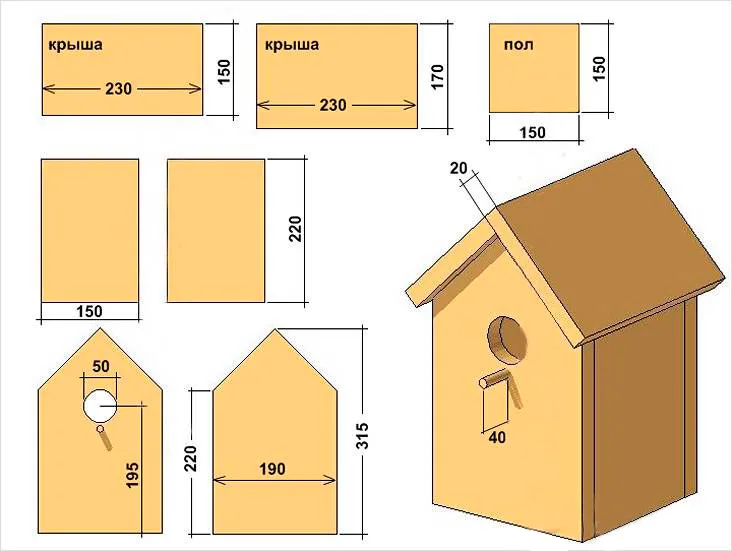 Как сделать скворечник своими руками ...