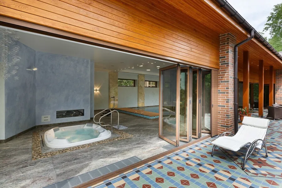 Дизайн бани с бассейном для частного ...