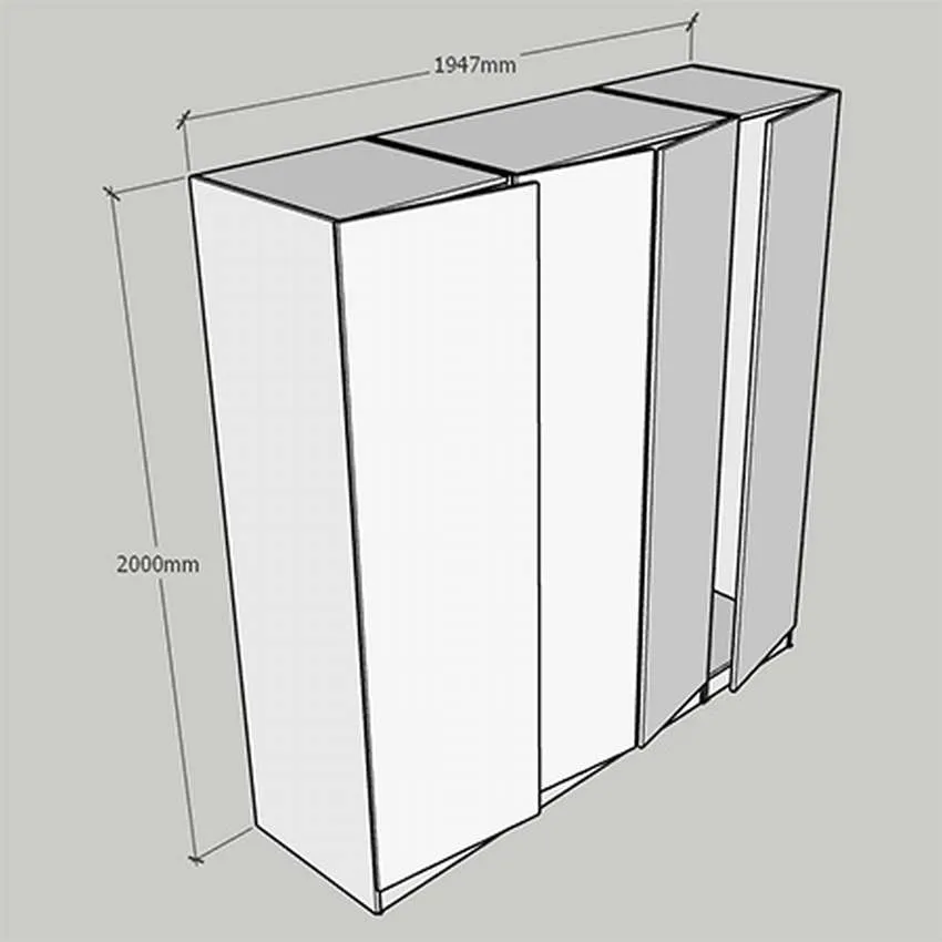 как собрать распашной шкаф