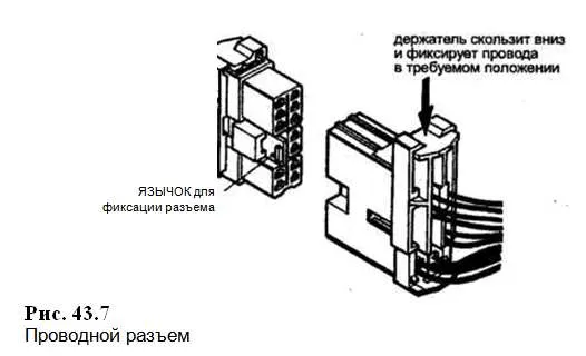 разъем проводки автомобиля