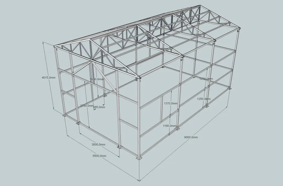 Проект гаража g124