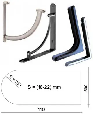Кронштейны для крепления столешницы барной стойки