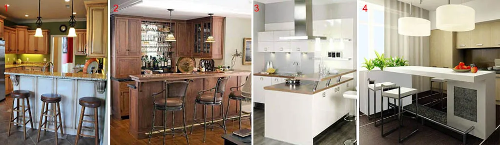 Варианты конструкций барных стоек