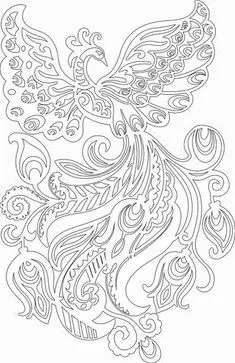 Paper Cutting Patterns, Unique Coloring Pages, Coloring Book Pages, Paper Cutout Art, Paper Art, Stencil Art, Stencils, Adult Coloring Mandalas, Silhouette