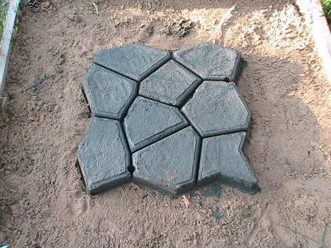 силиконовая форма для тротуарной плитки