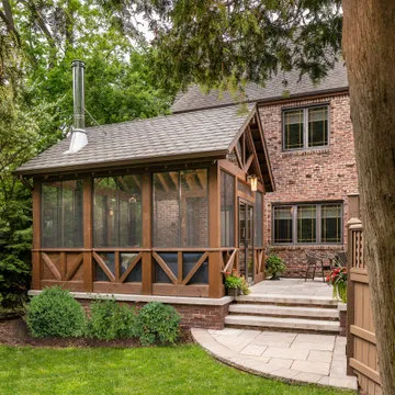 Tudor Style Screened Porch Addition