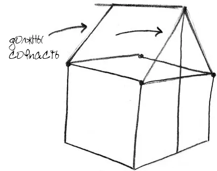 Как нарисовать домик 6
