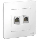 Розетка компьютерная 2-м СП BLANCA RJ45 кат.5e бел. SchE BLNIS045451