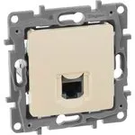 Розетка компьютерная Legrand Etika 672341 слоновая кость одноместная RJ45 5 ...