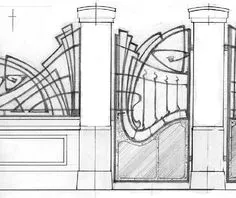 Interior Art, Architecture Drawing, House Main Gates Design