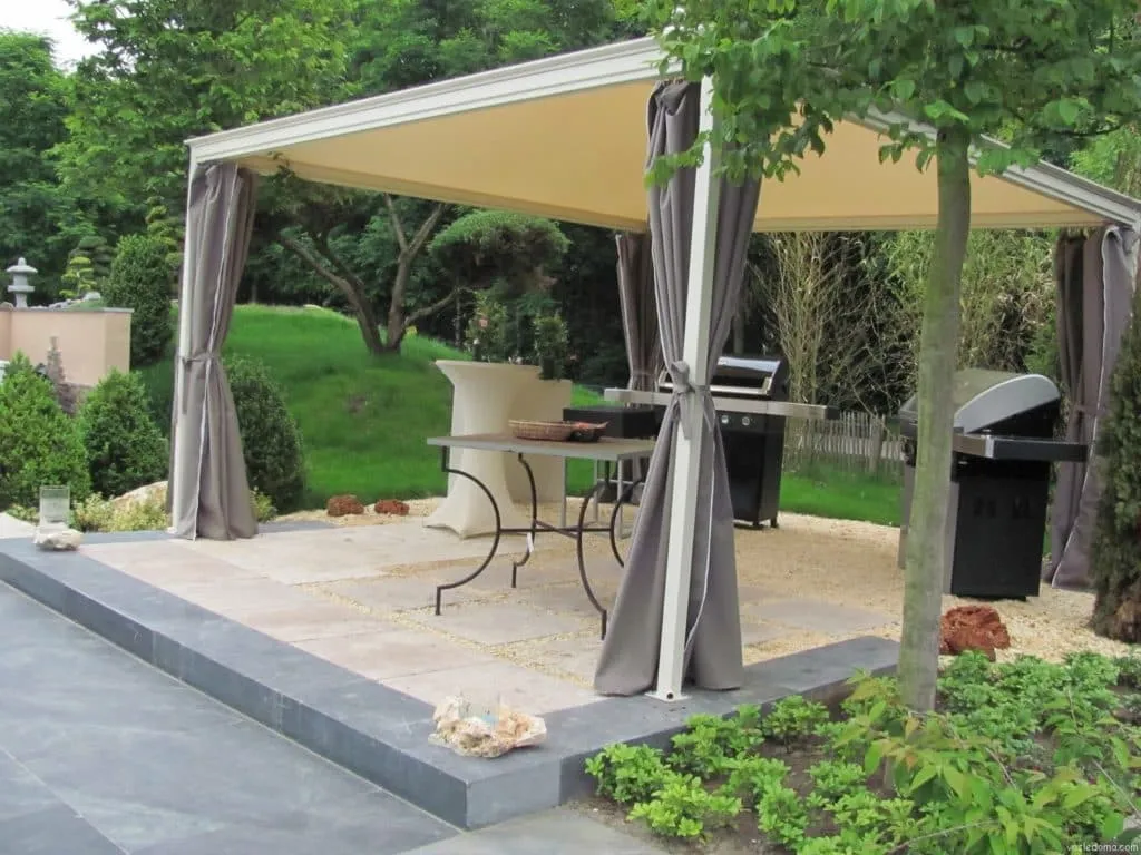 навес для дачи