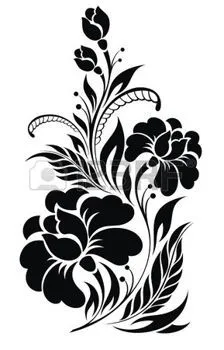 Flower photo Drawing Stencils, Art Floral, Motif Floral, Floral Decor, Flower Stencil Patterns, Floral Stencil