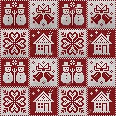 Xmas Cross Stitch, Cross Stitch Charts, Cross Stitch Designs, Cross Stitching, Cross Stitch Embroidery, Embroidery Patterns, Cross Stitch Patterns, Knitting Charts, Machine Knitting