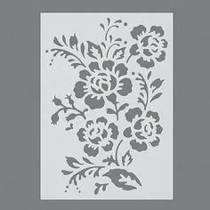 Stencils, Pochoir de Haie Rose/1 pièces universelle, DIN A 5: Amazon.fr… Stencil Stickers, Fabric Painting Techniques, Kirigami