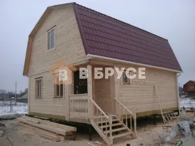 готовый двухэтажный дом из дерева