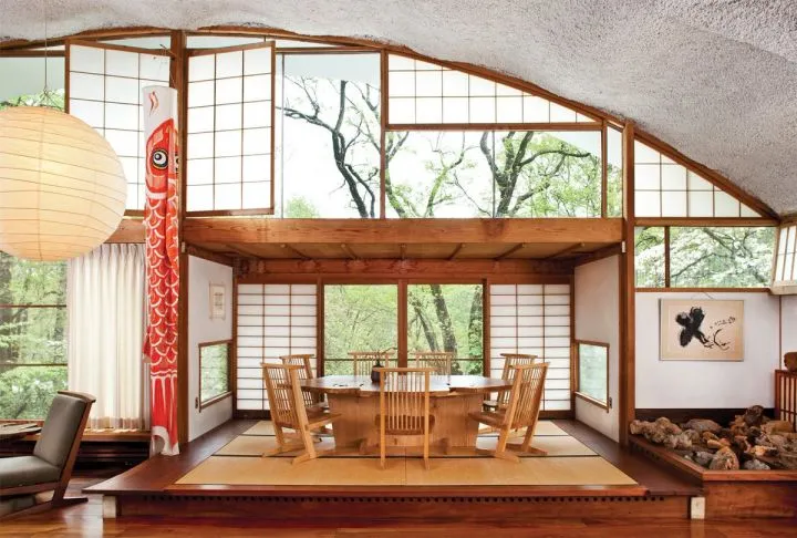 Традиционный японский стиль в интерьере загородного дома