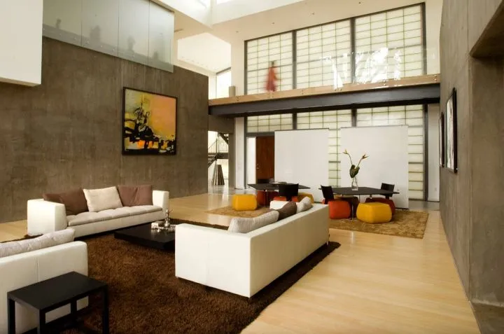 Современный японский стиль в интерьере гостиной 