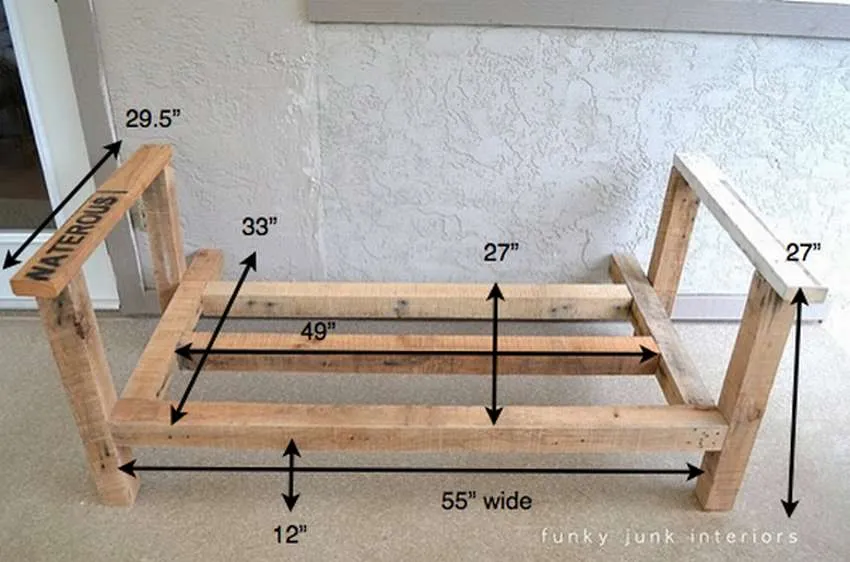 как сделать скамейку из поддонов пошаговая инструкция