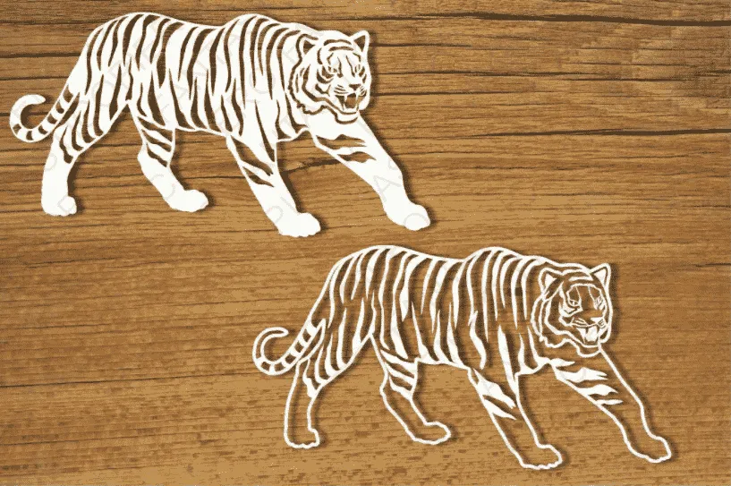 вытынанка тигр
