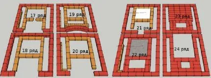 Порядовки с 17 по 24 ряд