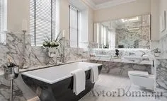 Привлекательный дизайн мраморной ванной комнаты Black Tub, Black White, Tub Ideas, Diy Bathroom Decor, Sexy Bathroom, Bathroom Freestanding, Bathroom Marble, Bathroom Tub, Marble Wall