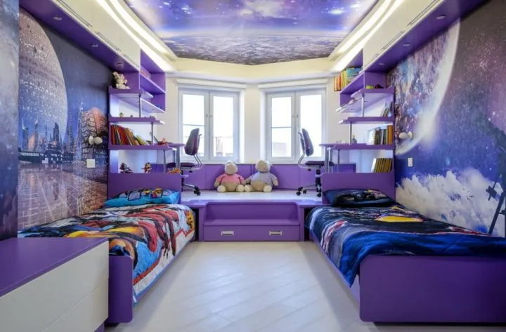 Кровать – главная мебель в детской комнате, обозначает индивидуальное пространство каждого ребенка