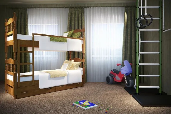 Двухъярусная кровать – настоящая находка для небольших комнат