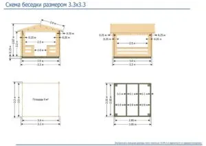 как нарисовать беседку карандашом