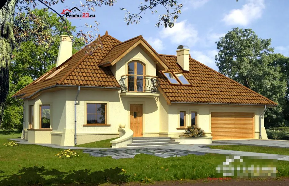 Дом стиля Mansard Roof