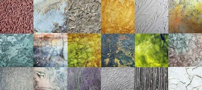 Фактурная краска для стен: характеристики, виды, нанесение, использование фото