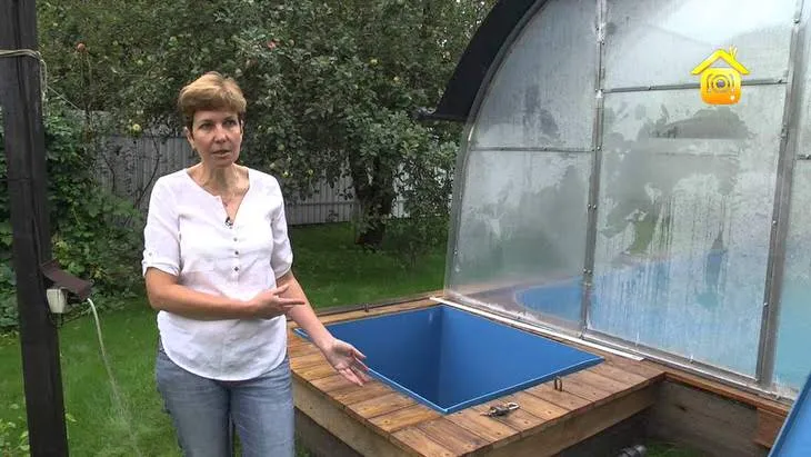 Бассейн в теплице (24 фото): как сделать из поликарбоната своими руками, каркасный варианты в парнике на даче, отзывы