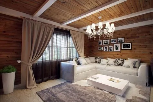 Маленькая гостиная в деревянном доме. 12 идей для дизайна гостиной в деревянном доме