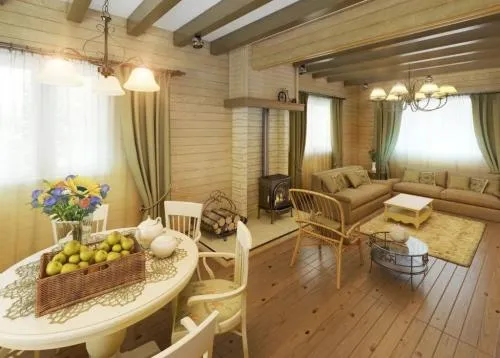 Маленькая гостиная в деревянном доме. 12 идей для дизайна гостиной в деревянном доме