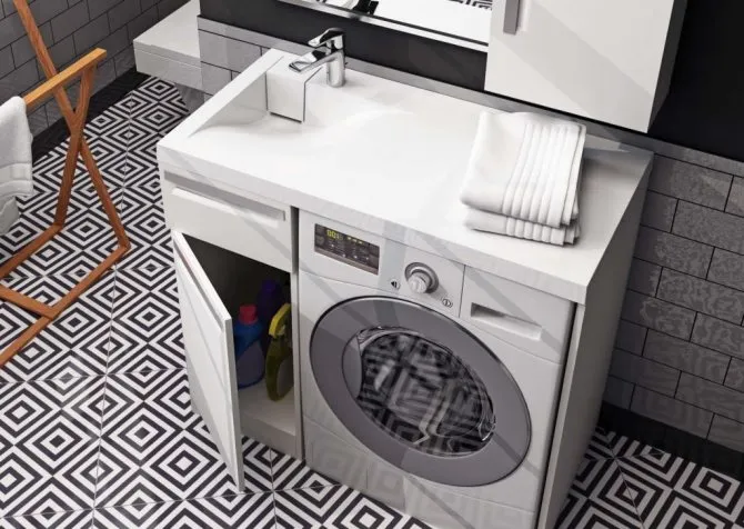 Подробная инструкция, как установить стиральную машину под раковину