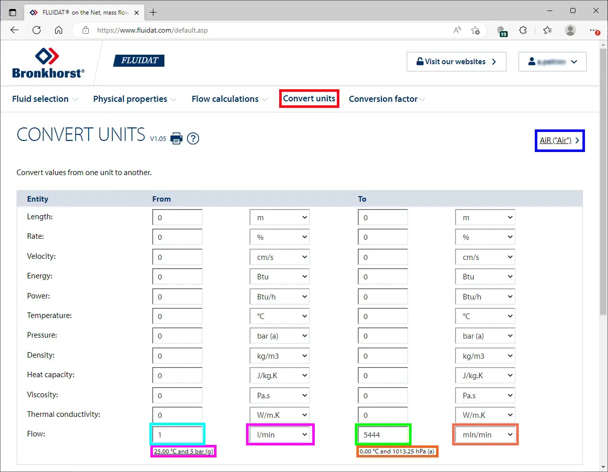 Регистрация FOTN – Convert units