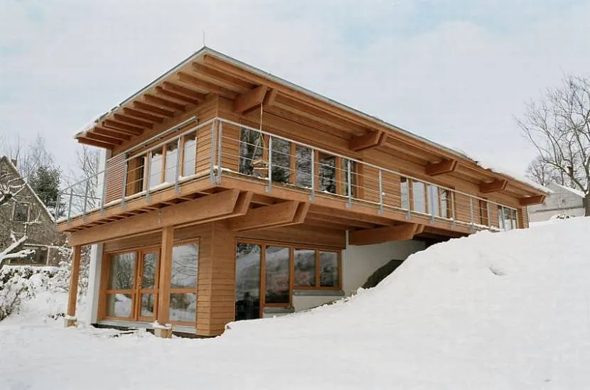 дачный дом с односкатной крышей