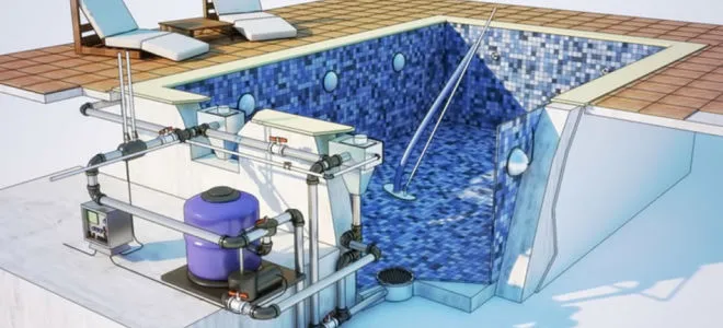 Как работает система циркулярной очистки воды бассейна