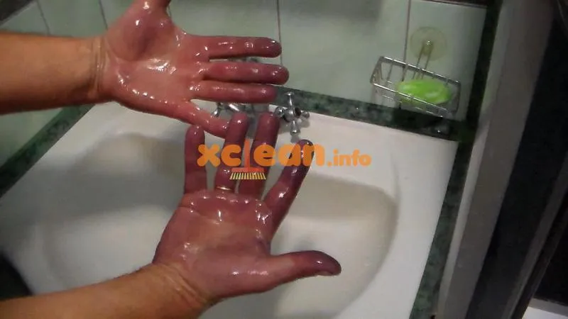 отмываем руки от фукорцина