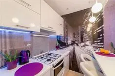 Кухня без окна – 70 фото и дизайн-проектов, гид по обустройству City Prints, Kitchen Remodel, Small Spaces, Kitchen Design, Sweet Home, Vanity, Home Appliances, Modern, Table