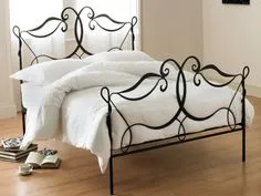 montpellier black wrought iron bed Wrought Iron Decor, Bed Headboard Design, Bed Frame Design, Headboards For Beds, Canopy Beds, Bunk Beds