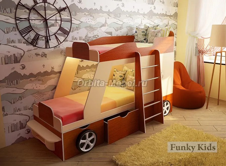 Двухъярусная кровать машина Джип