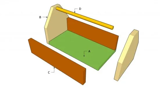 схема изготовления деревянного ящика