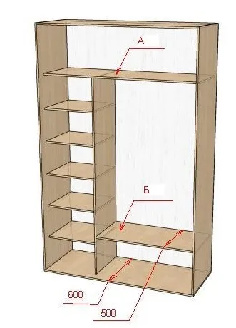 чертеж как сделать шкаф-купе своими руками