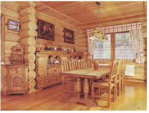 интерьер в деревянном доме