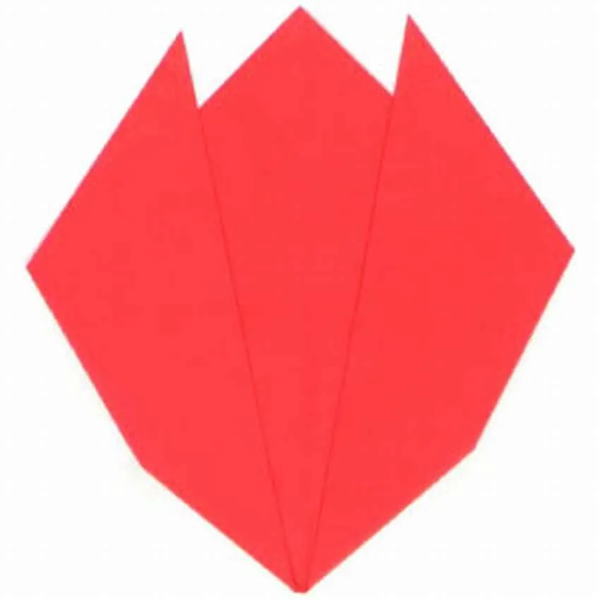 Тюльпан в технике оригами своими руками. Шаг 5