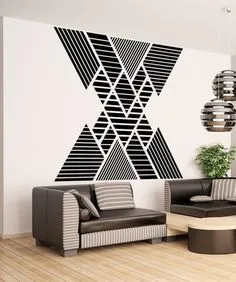 Vinyl Wall Decal Sticker Double Vision Mountains #OS_MB1248 | Stickerbrand wall art decals, wall graphics and wall murals. Farm House Living Room, House Rooms, Home Wall Decor, Wall Vinyl Decor, Vinyl Wall Stickers, House Design