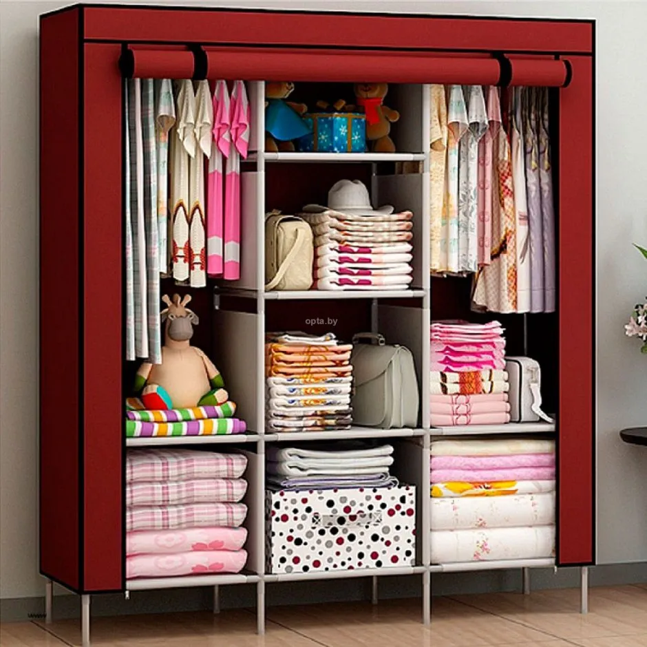 Складной каркасный тканевый шкаф Storage Wardrobe 88130