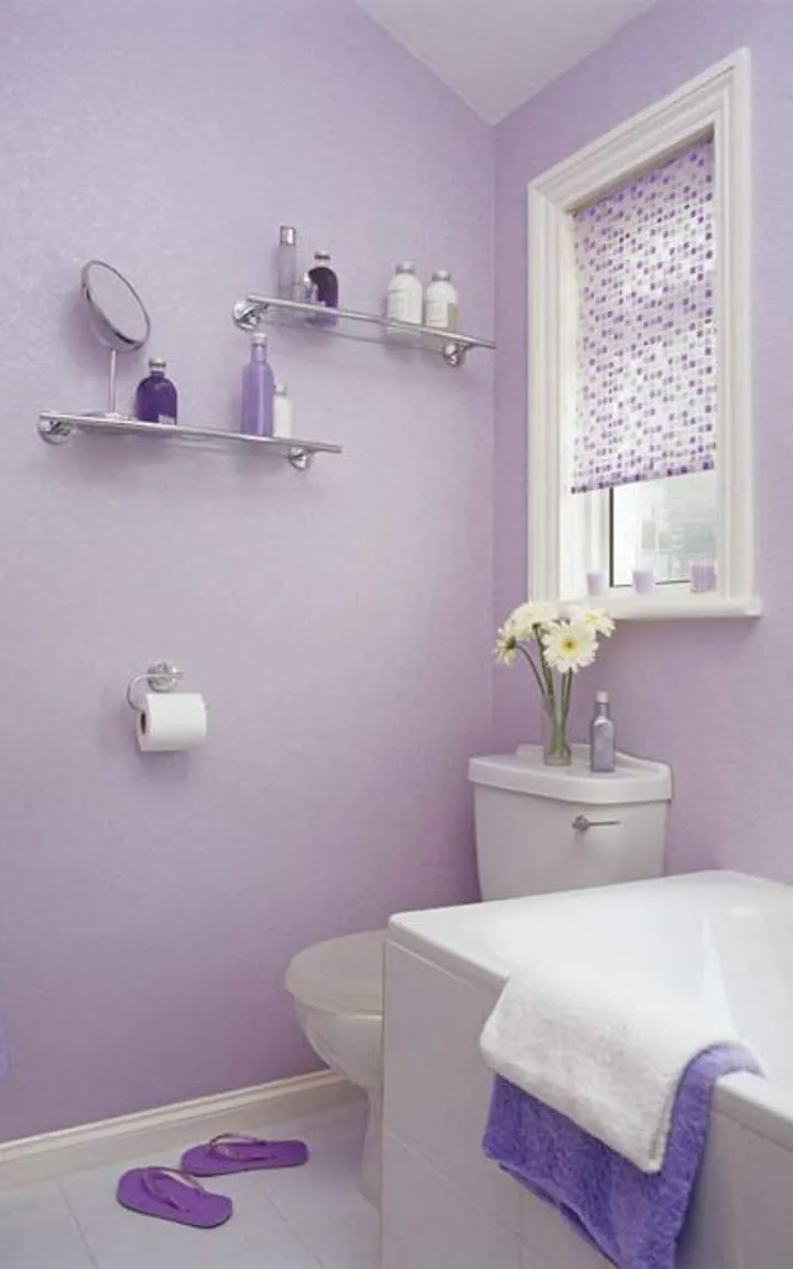 Цвет краски для стен в ванной
