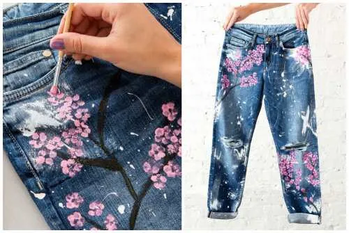 Как покрасить джинсы в домашних ...